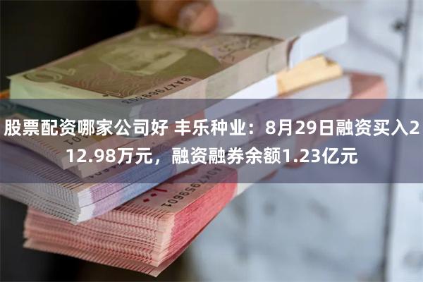 股票配资哪家公司好 丰乐种业：8月29日融资买入212.98万元，融资融券余额1.23亿元