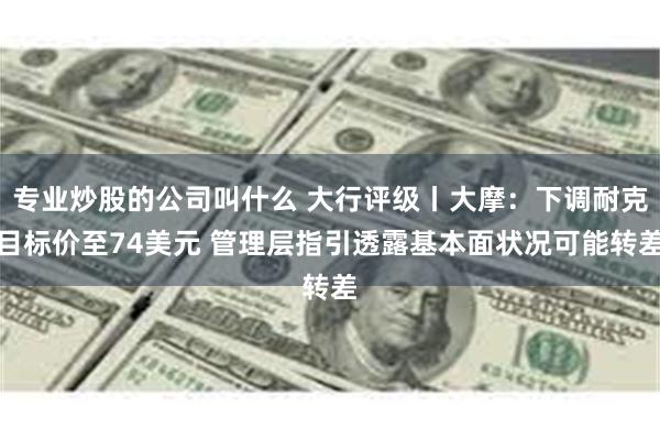 专业炒股的公司叫什么 大行评级丨大摩：下调耐克目标价至74美元 管理层指引透露基本面状况可能转差