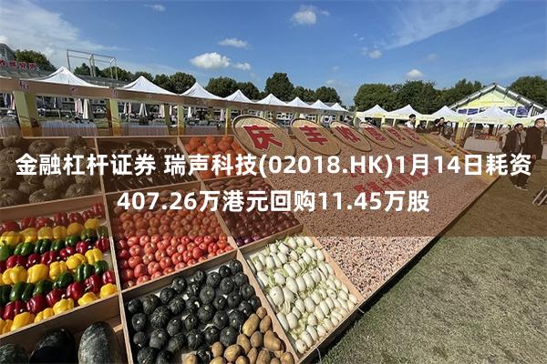 金融杠杆证券 瑞声科技(02018.HK)1月14日耗资407.26万港元回购11.45万股